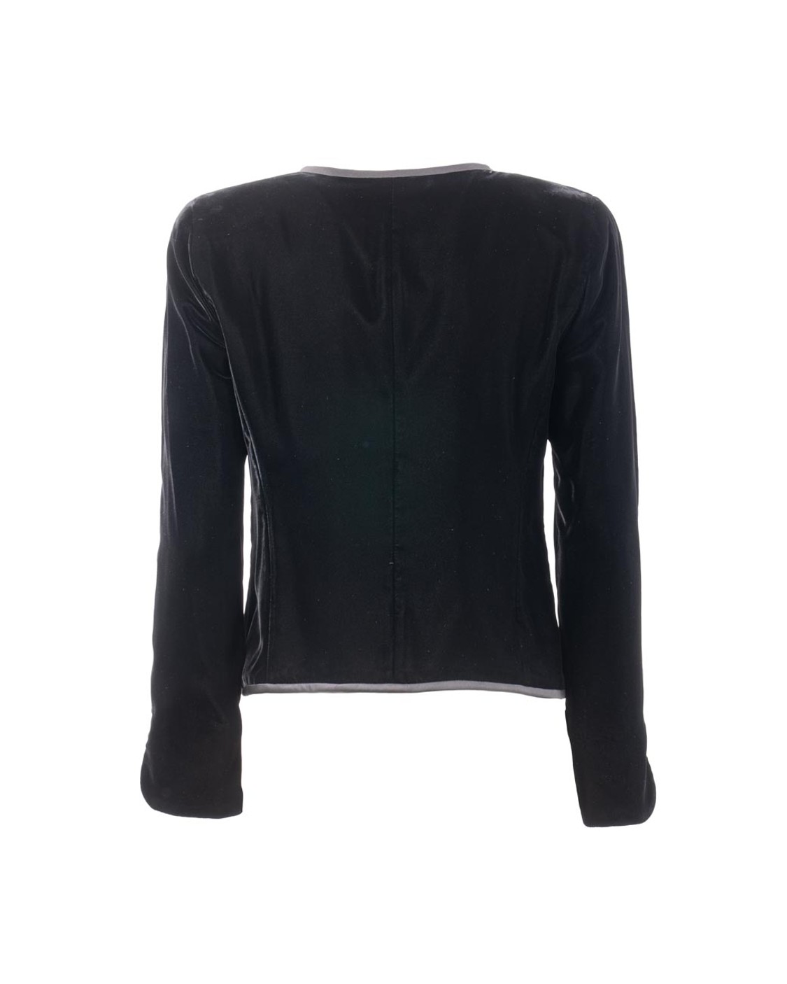 shop EMPORIO ARMANI  Giacca: Emporio Armani giacca in velluto con zip.
Chiusura con zip.
Nappina con perline.
Profili in satin.
Maniche lunghe.
Fodera in raso.
Composizione: 65% viscosa, 35% cupro; fodera: 100% poliestere
Made in Romania.. EW001468 AF10208-UC001 number 8583287